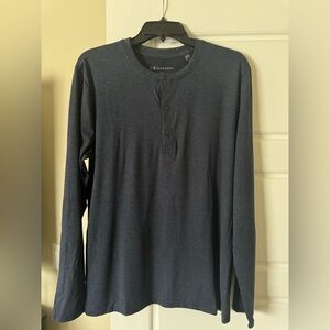 Men’s Small 7 Diamonds Casual Button Down Shirt (Navy)